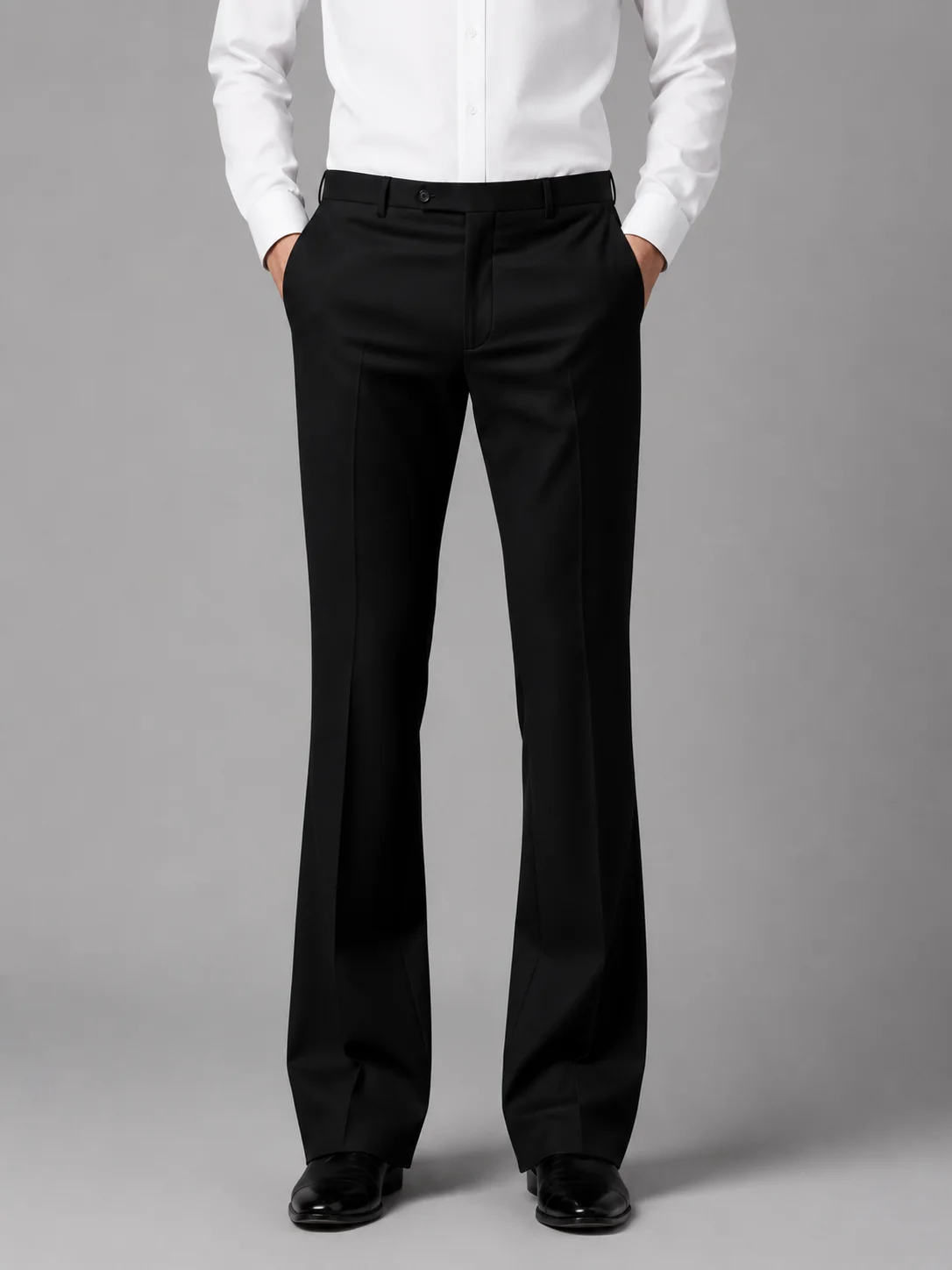  Black Formal Bell Bottom Pants overview