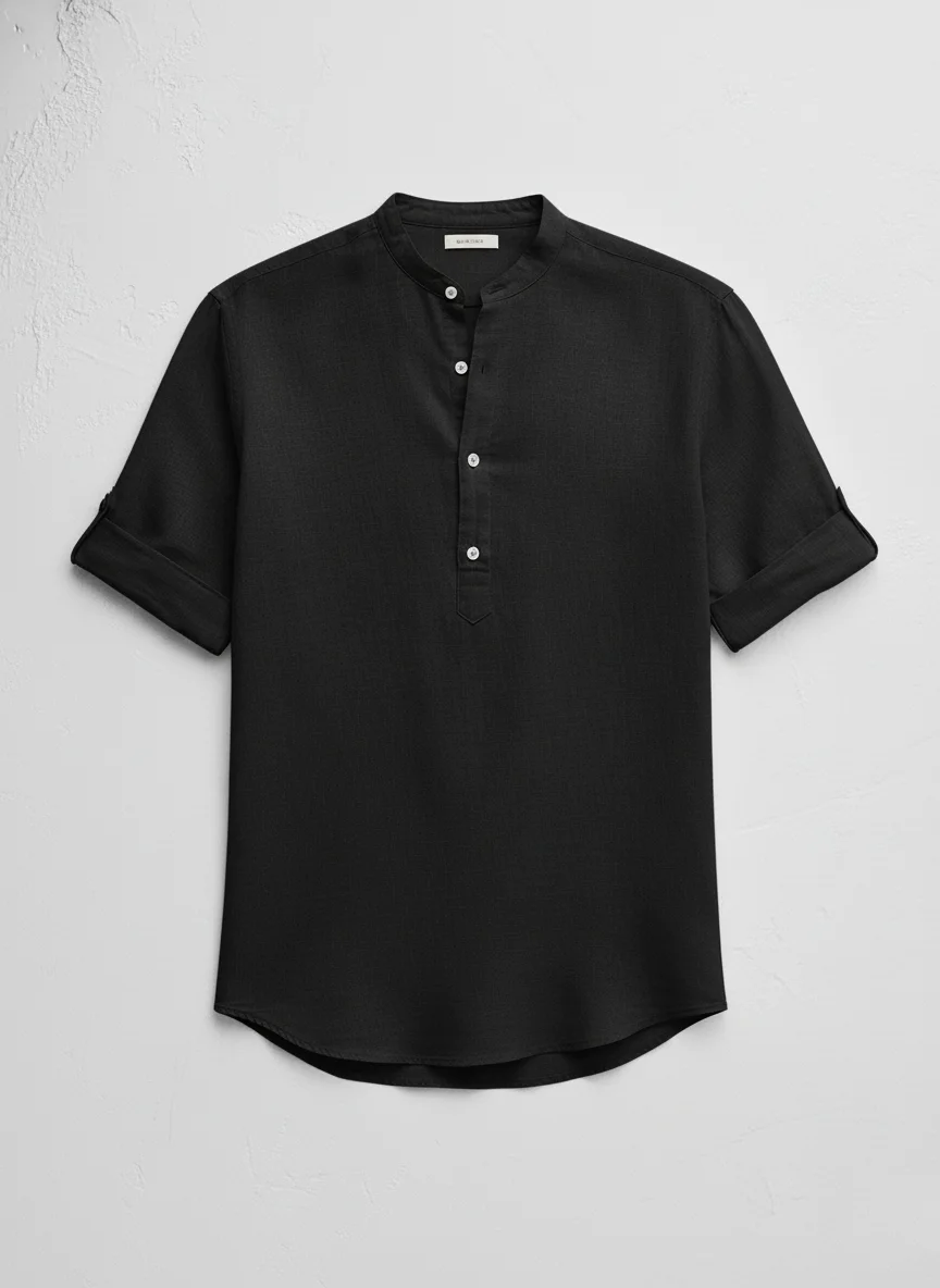Premium Linen kurta Shirt Side