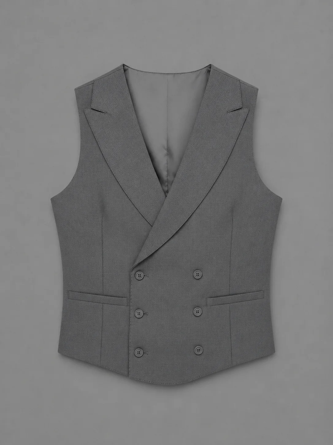 Ashwood Double-Breasted Shawl Vest Coat Back