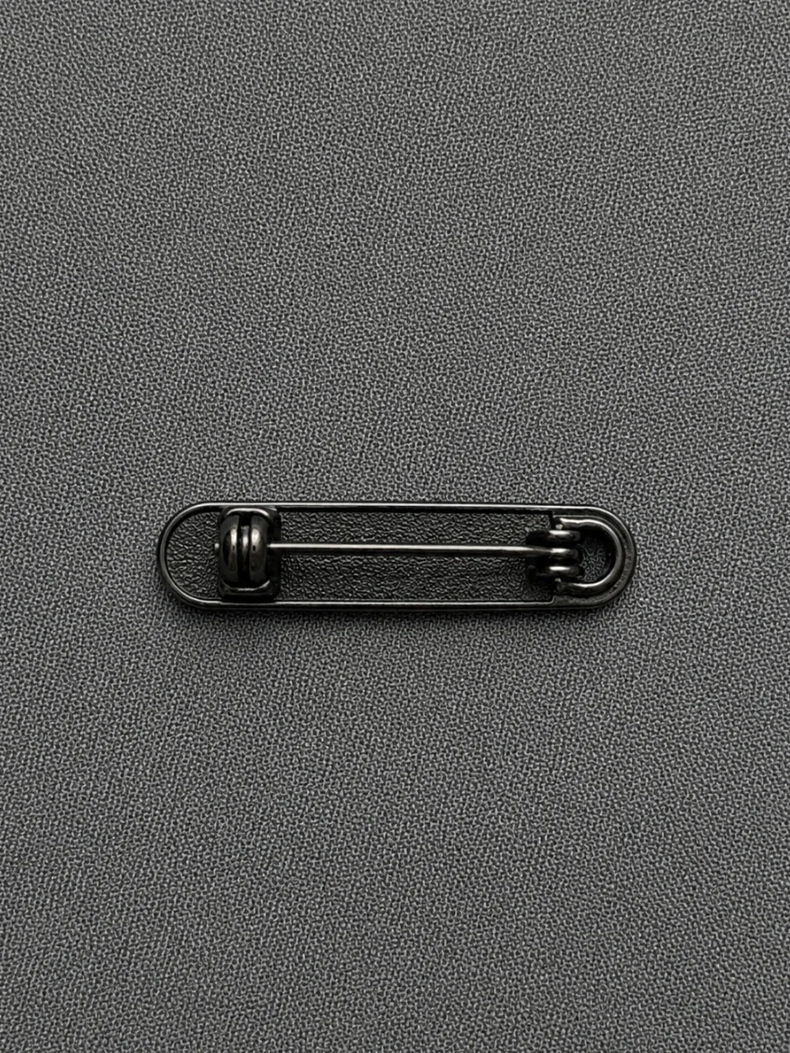 Here For You Safety Pin Lapel Pin Side
