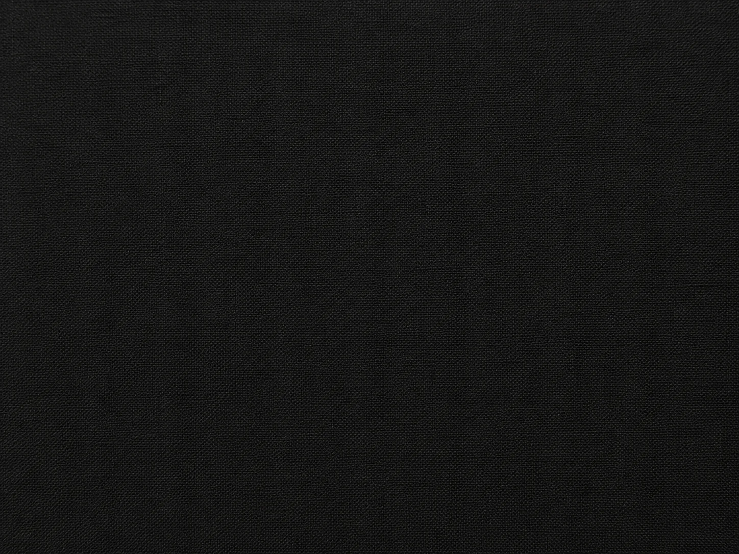 Classic Black Plain Woven Fabric Macro