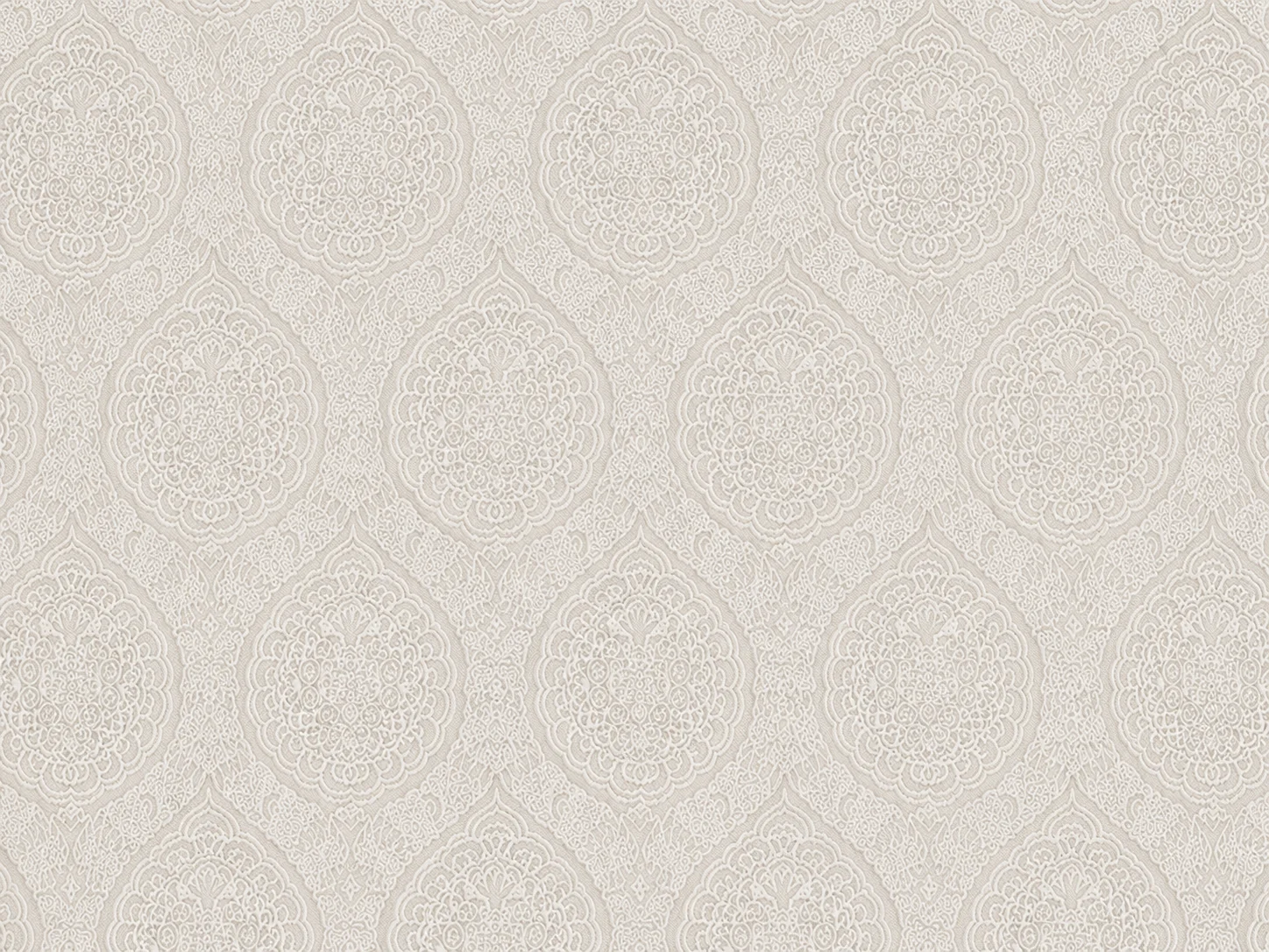 Elegant Ivory Floral Jacquard Macro
