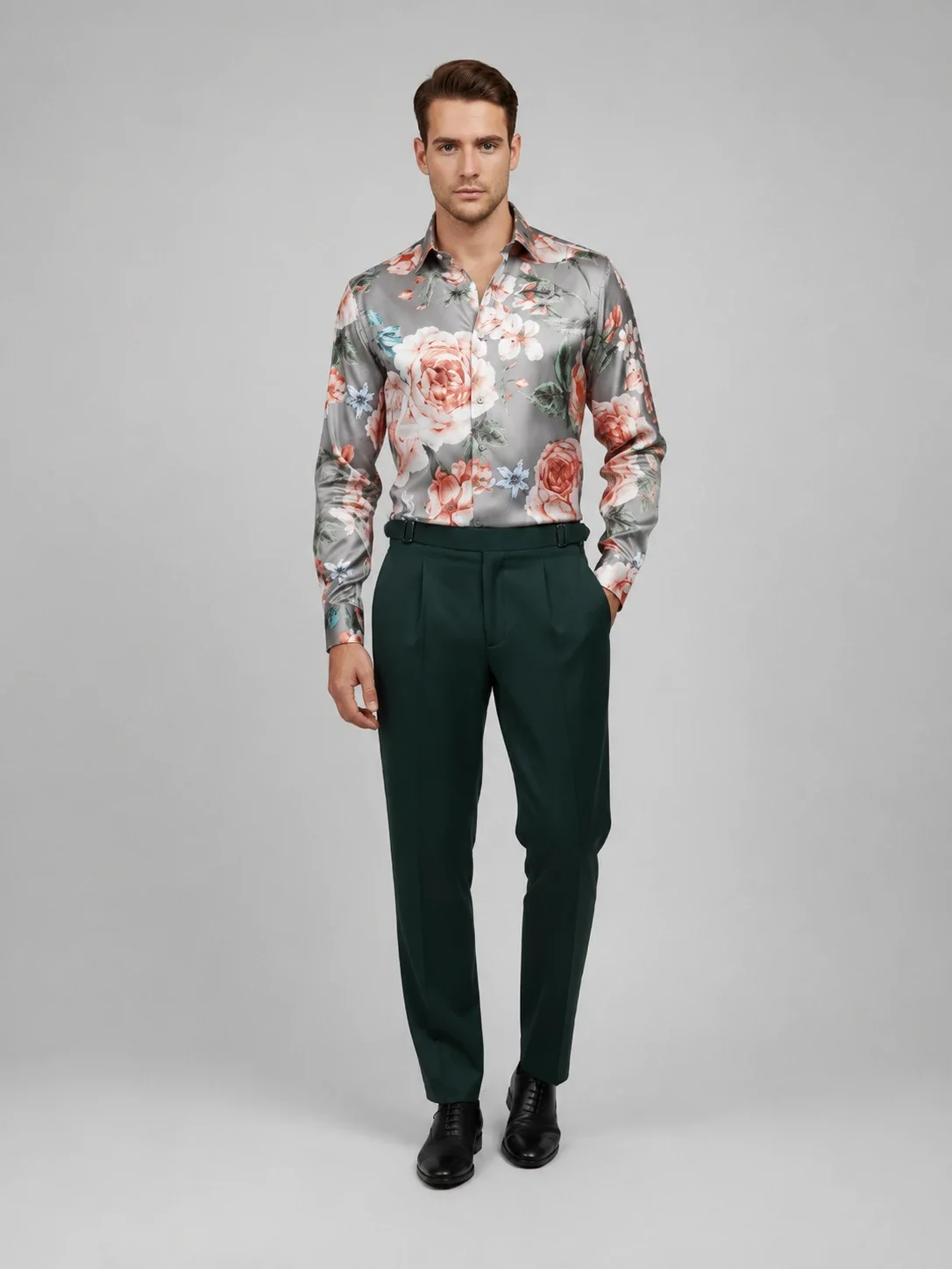 Floral Print Premium Shirt front