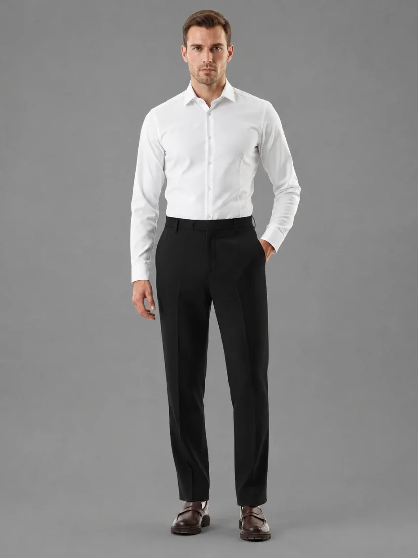 Regular Fit Formal Trousers Front