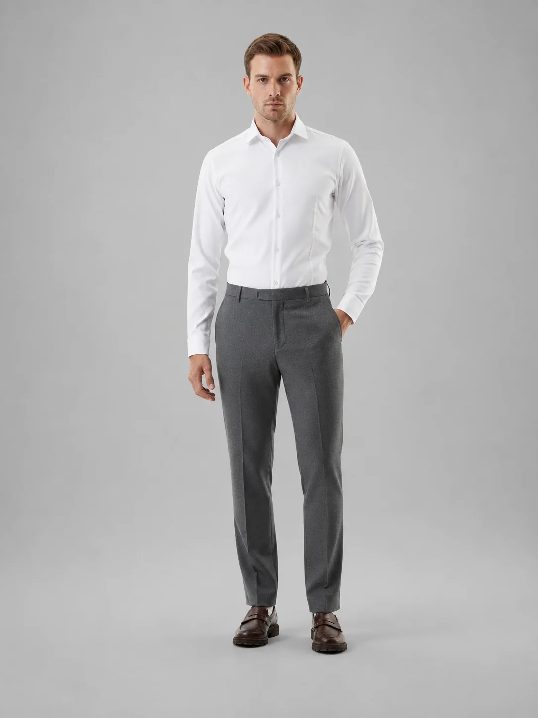 Regular Fit Formal Trousers front
