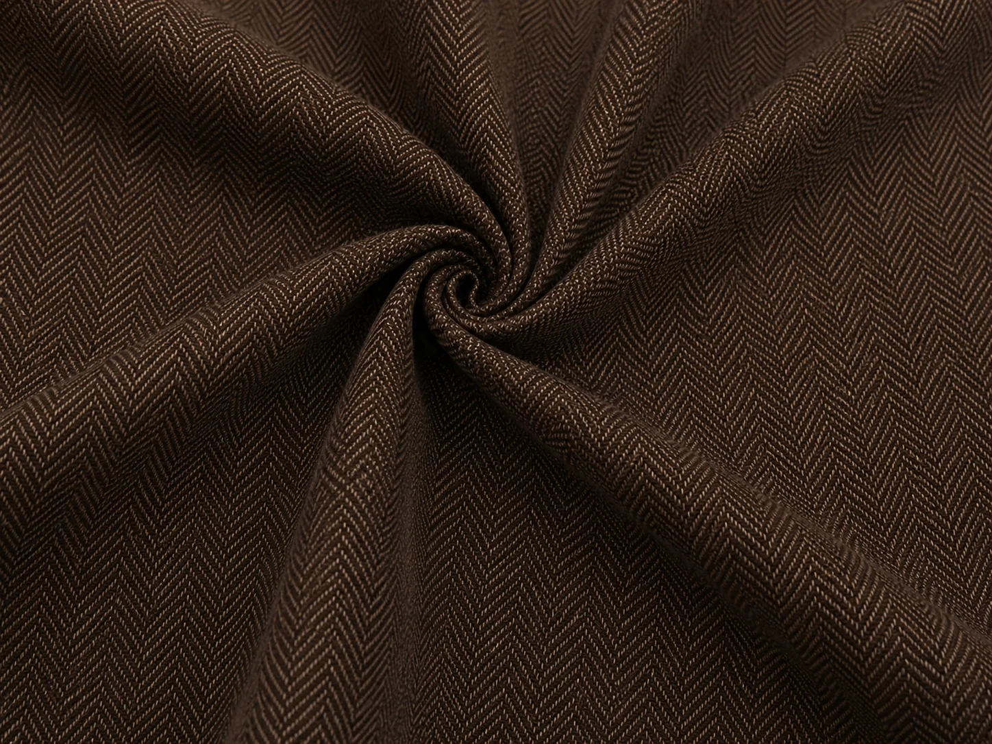 Herringbone Woven Fabric (cocoa brown) Texture