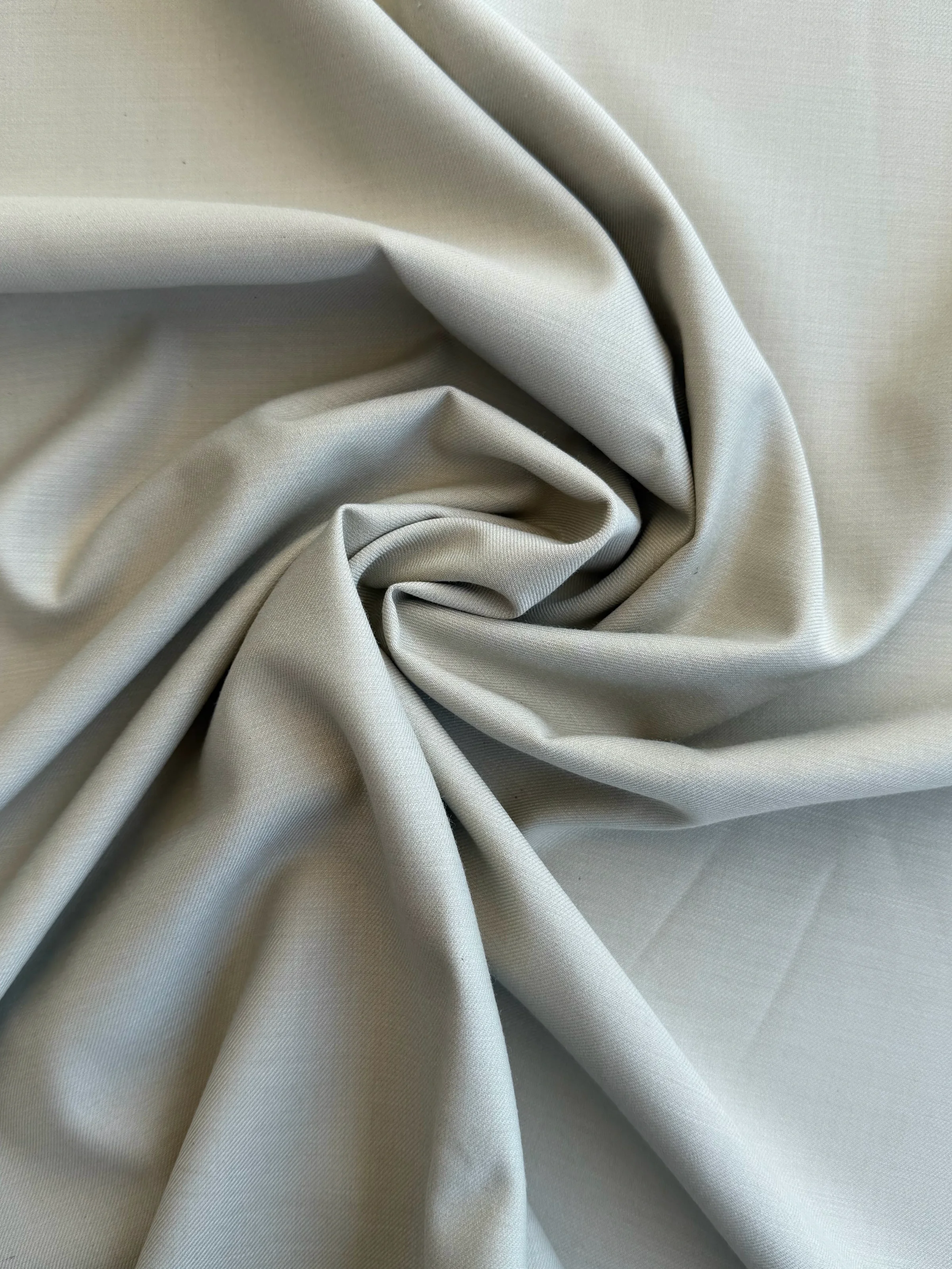 Silver Mist Satin Suiting Fabric Texture