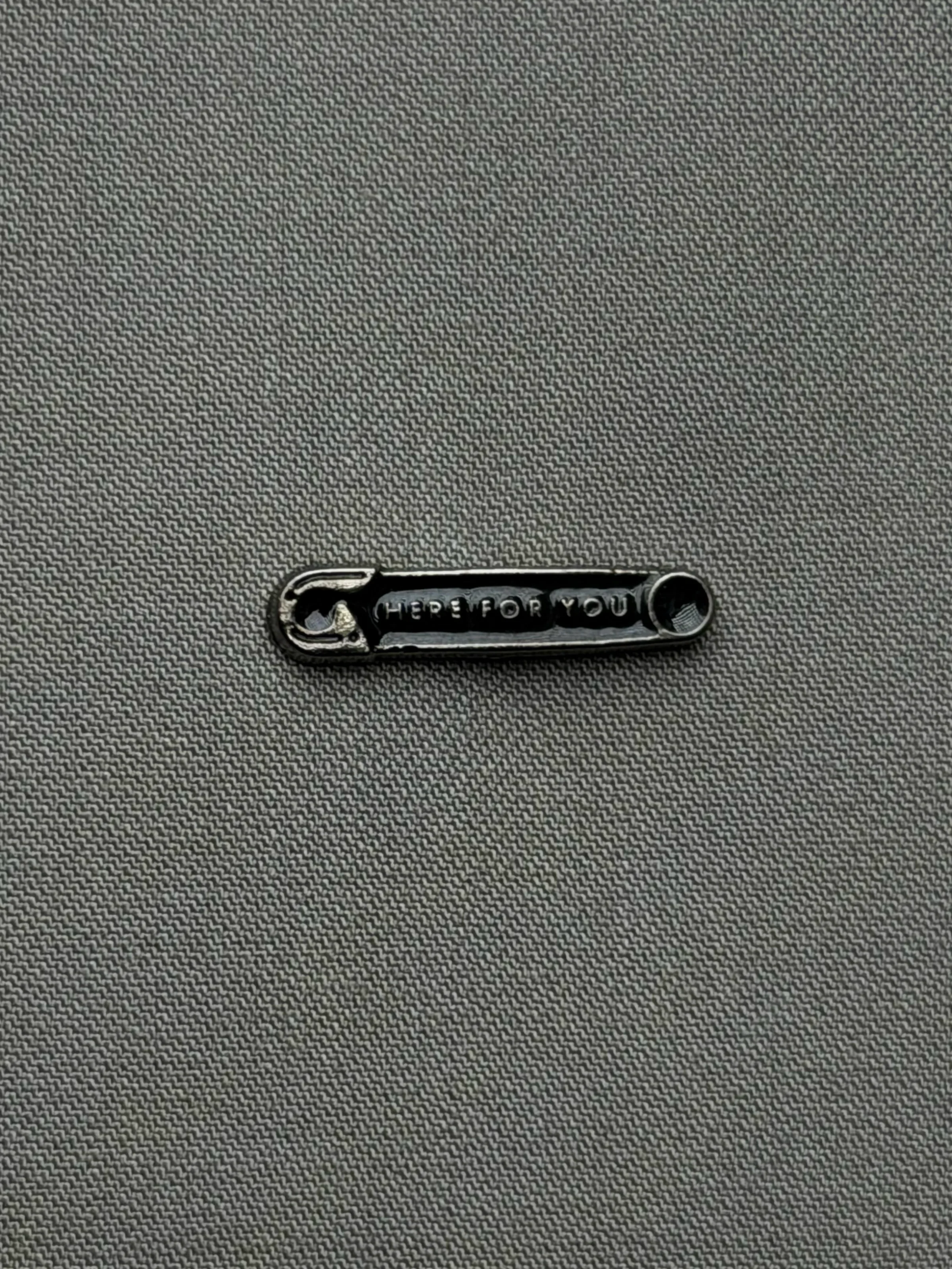 Here For You Safety Pin Lapel Pin Overview
