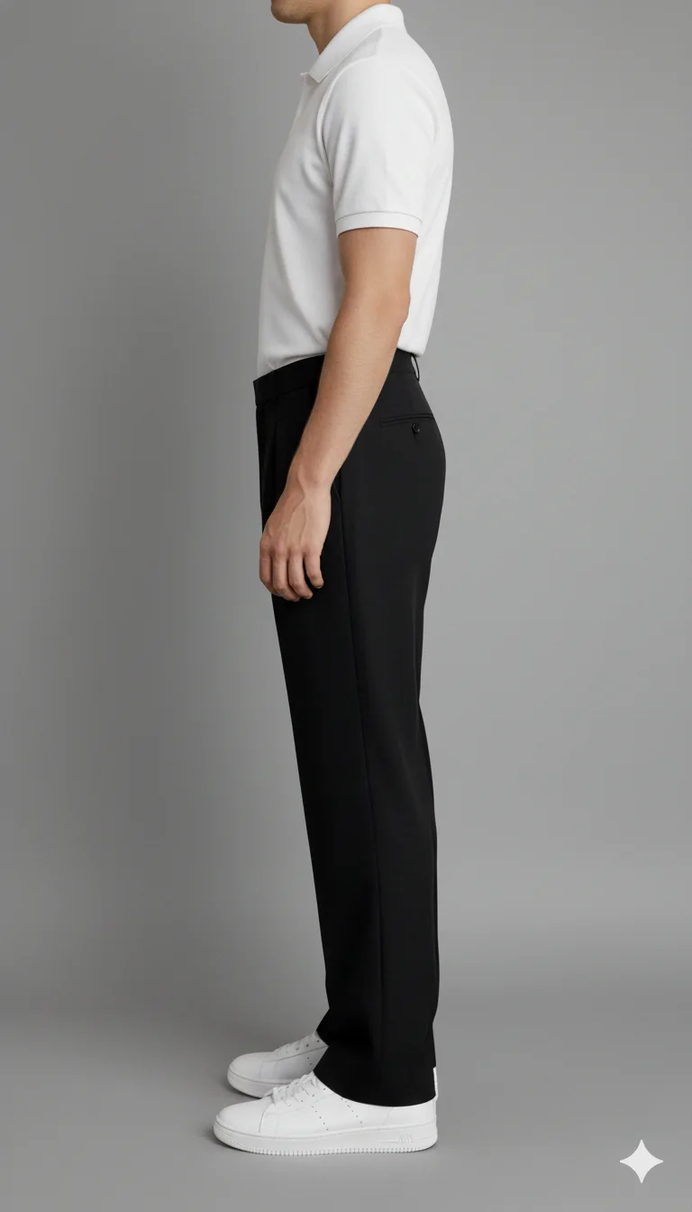 Premium Regular Fit Formal Trousers Back