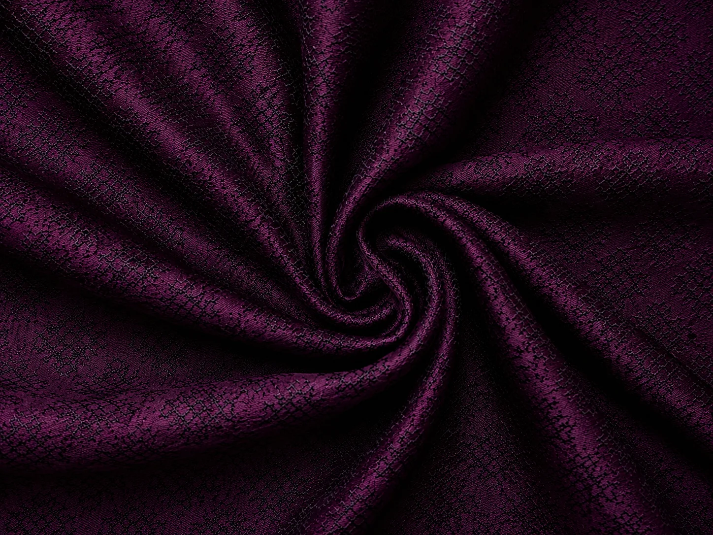 Jacquard Fabric (deep plum) On the bench
