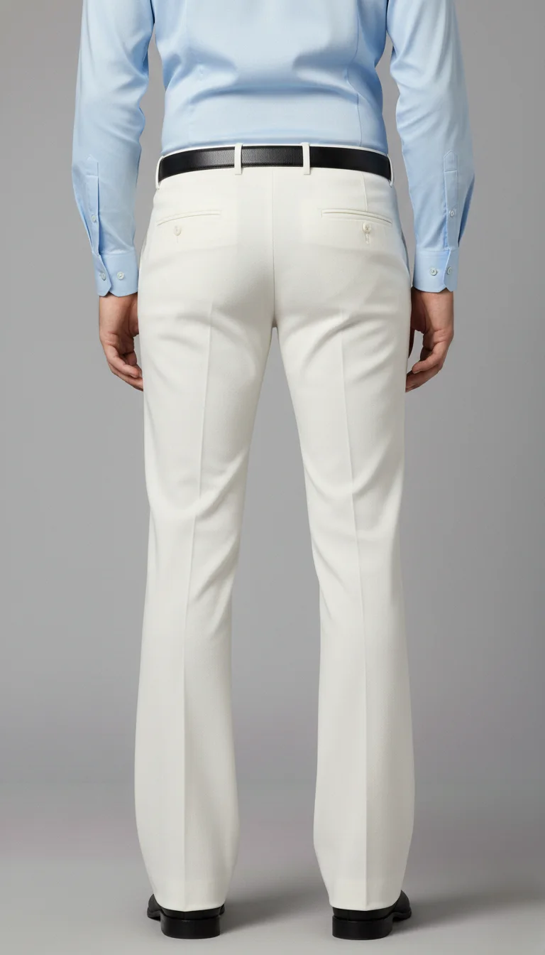 Men's Bell Bottom Formal Trousers Side