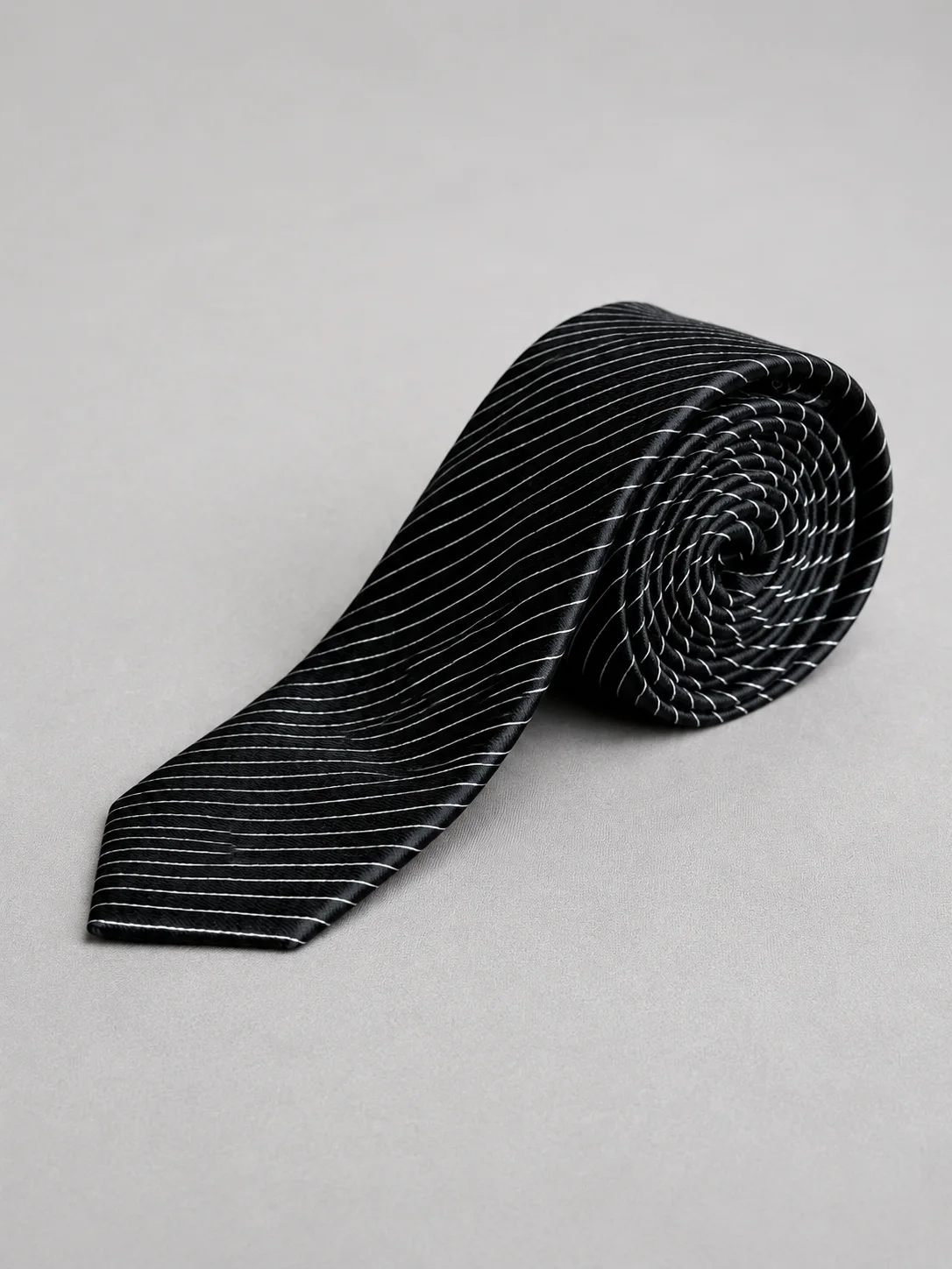 Midnight Stripe Classic Necktie Back