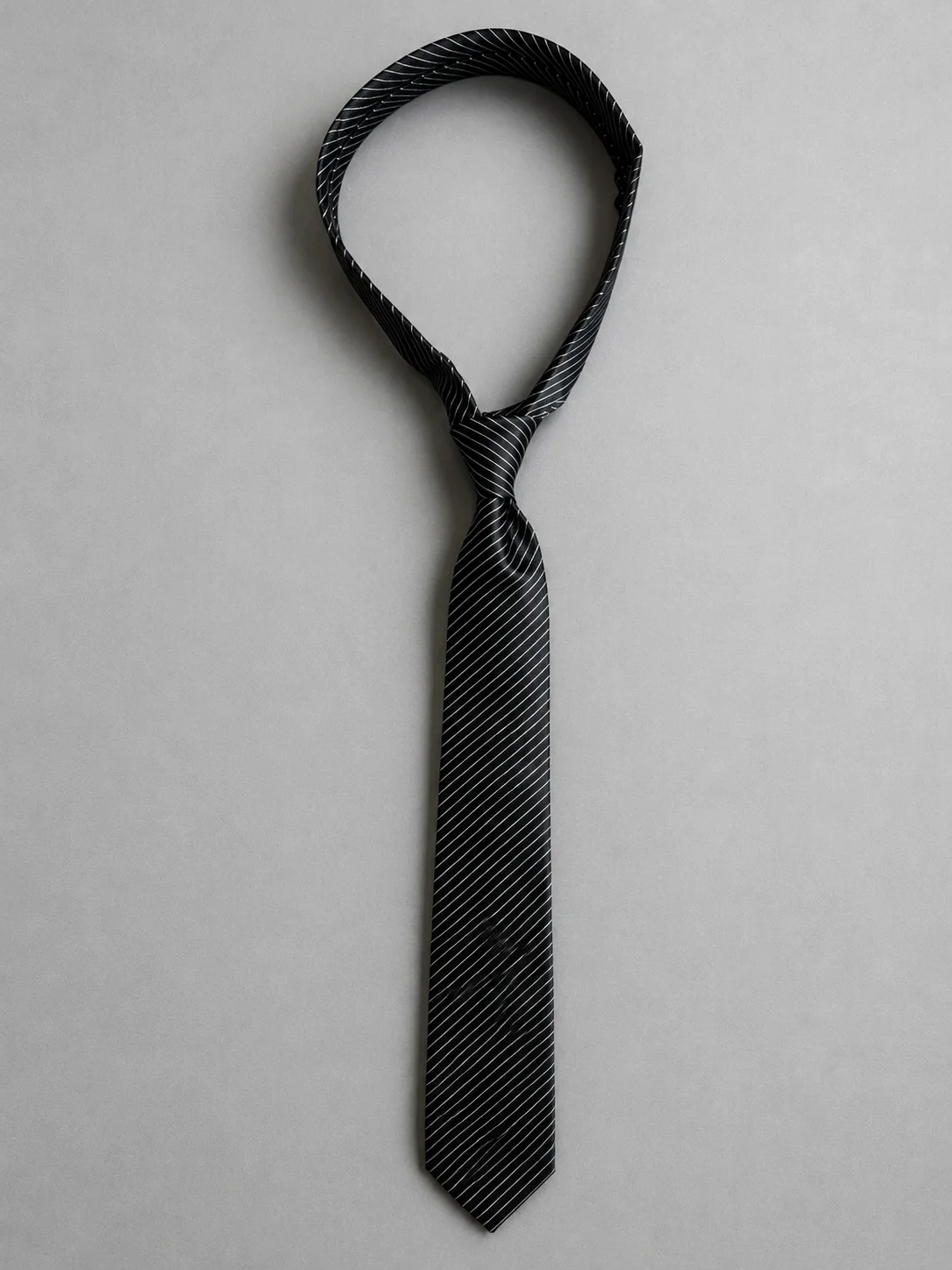 Midnight Stripe Classic Necktie Side