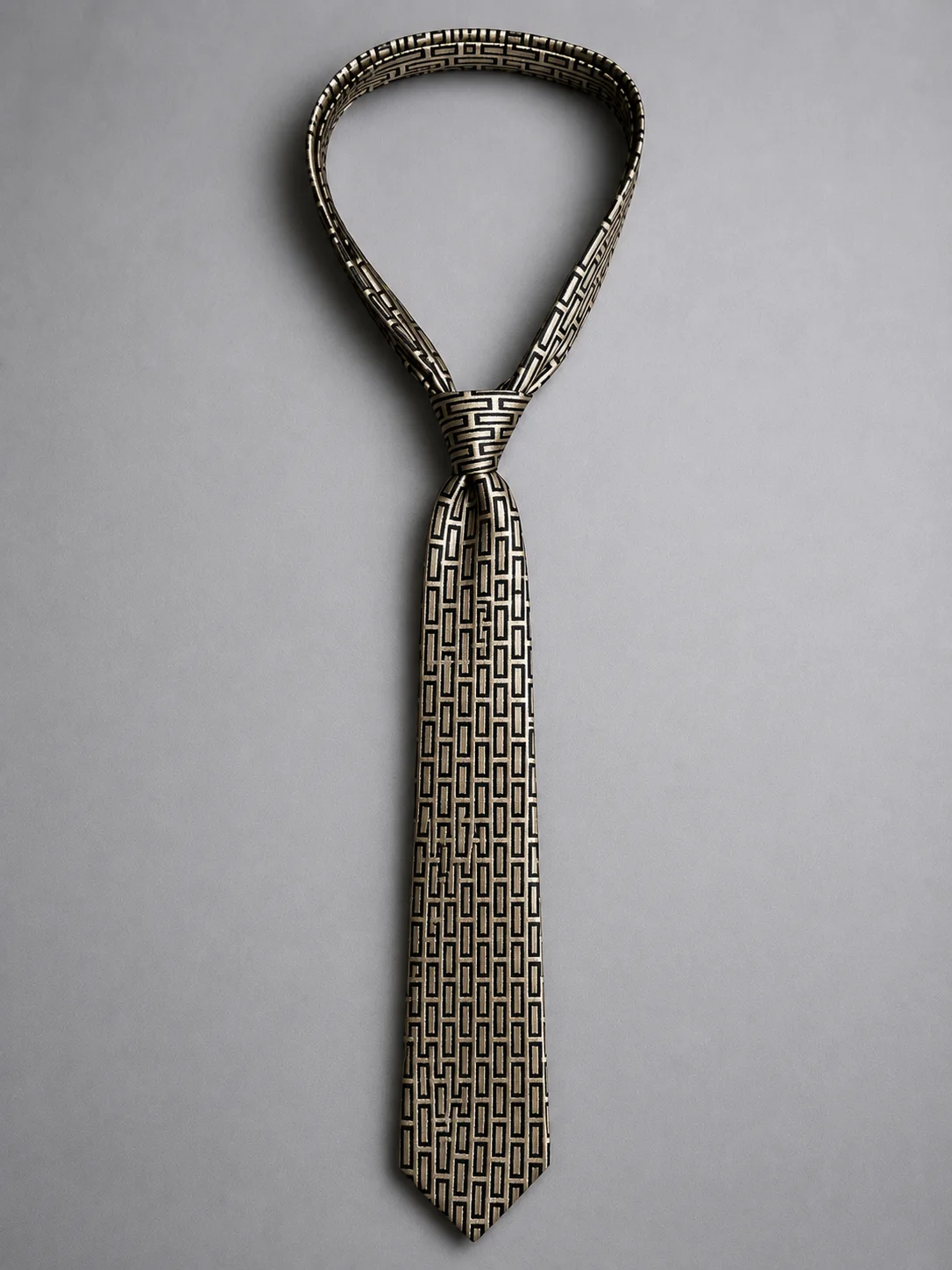 Monarch Maze Designer Necktie Side