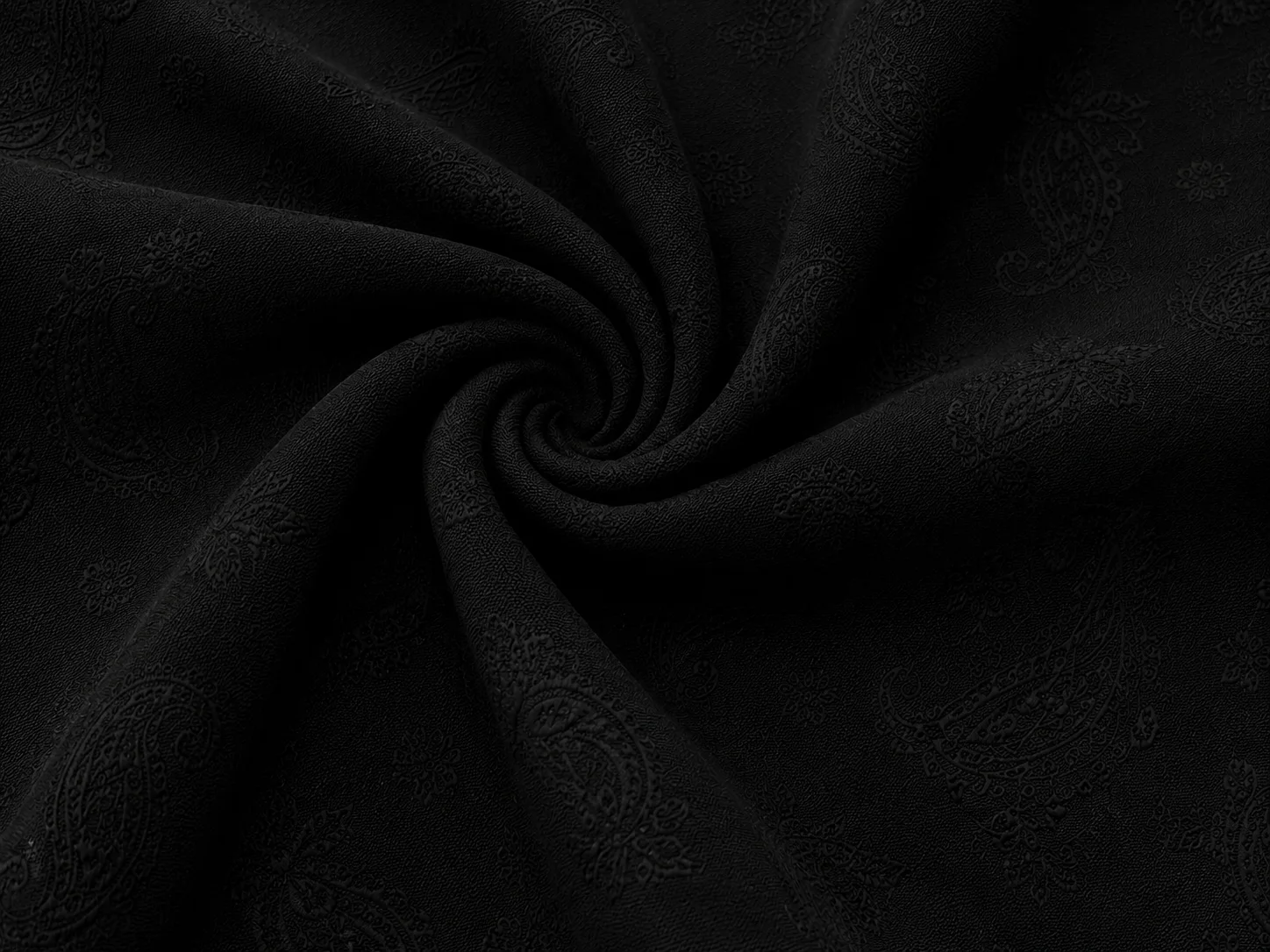 Paisley Jacquard (midnight black) Drape