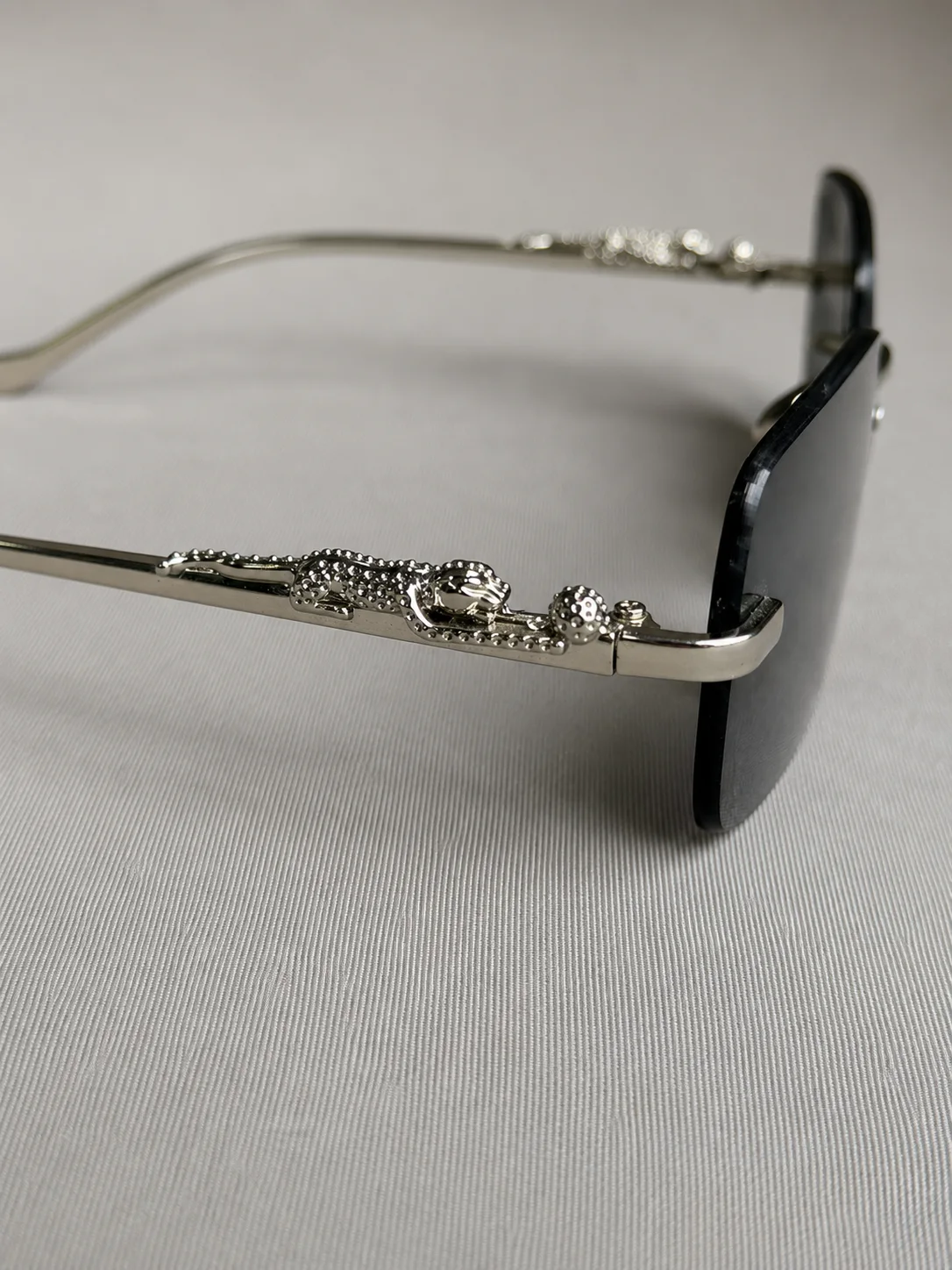 Panther Edge Rimless Sunglasses Side