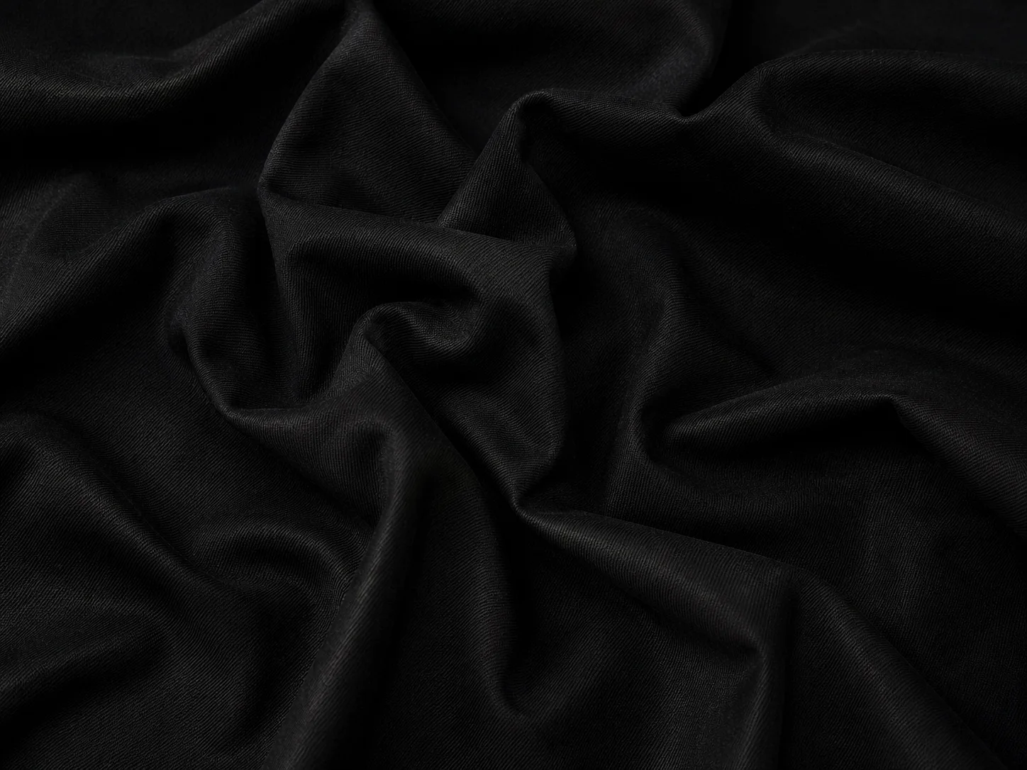 Premium Black Twill Fabric On the bench