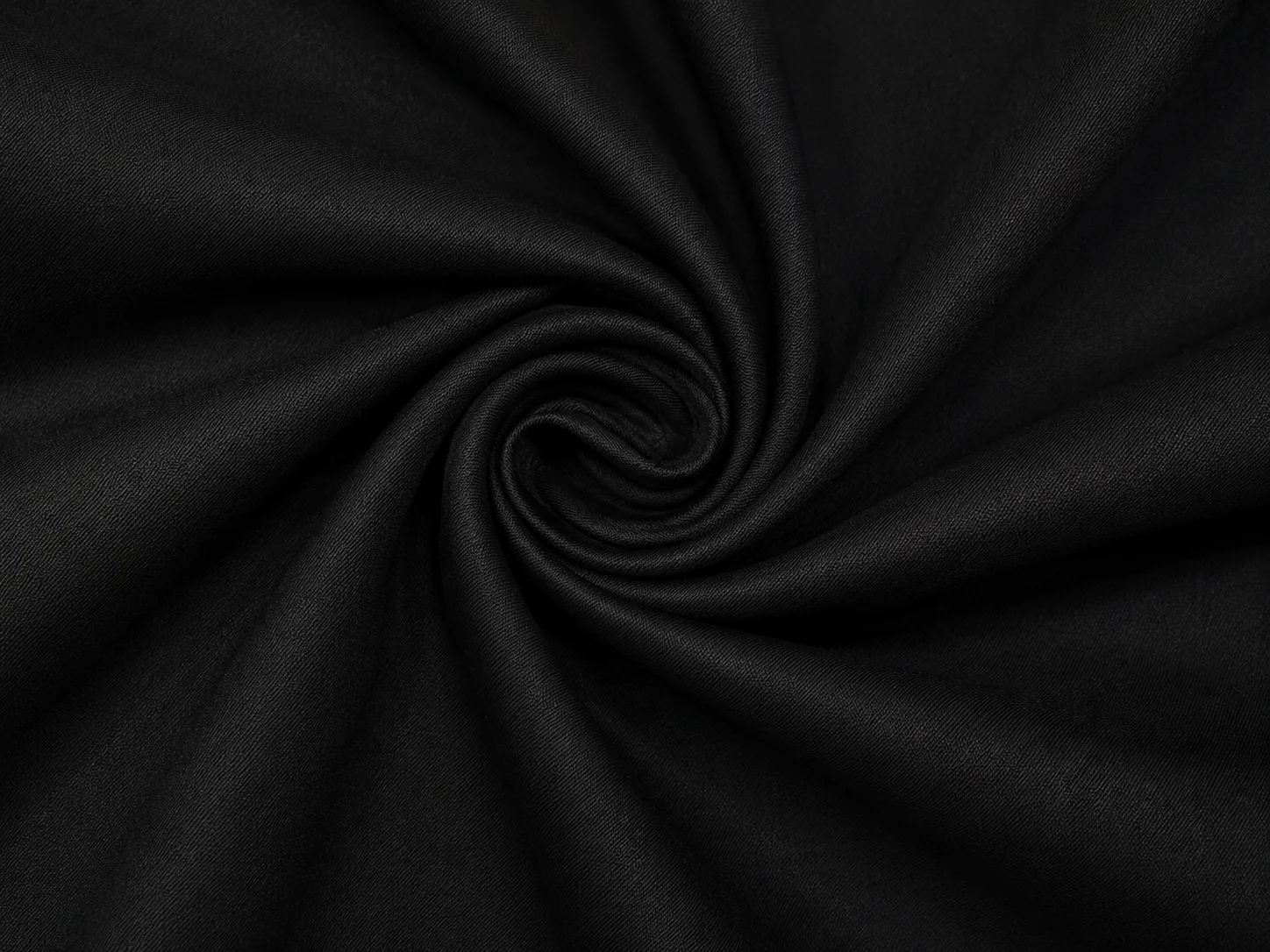 Premium Black Twill Fabric Texture