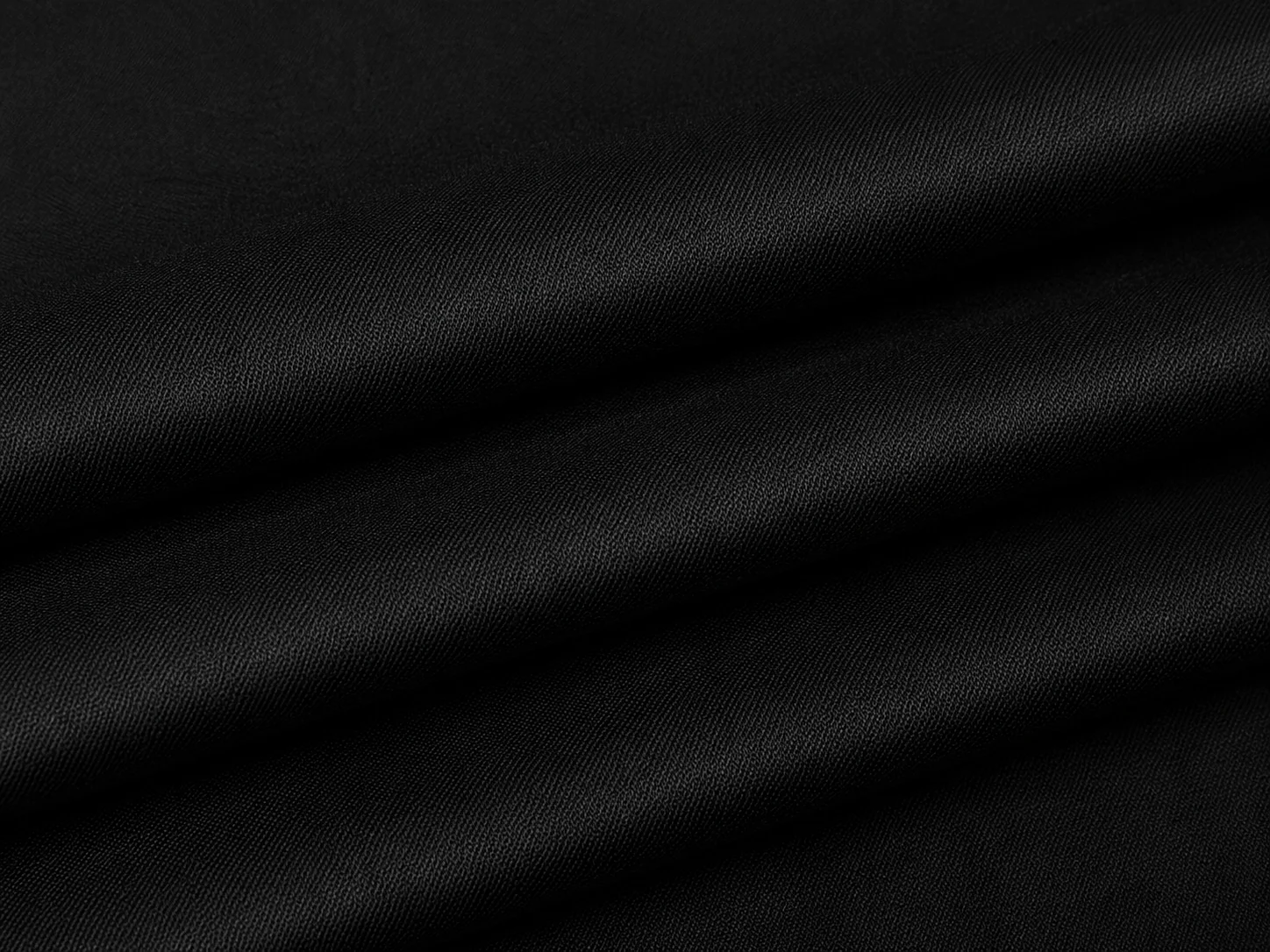Premium Black Twill Fabric Drape