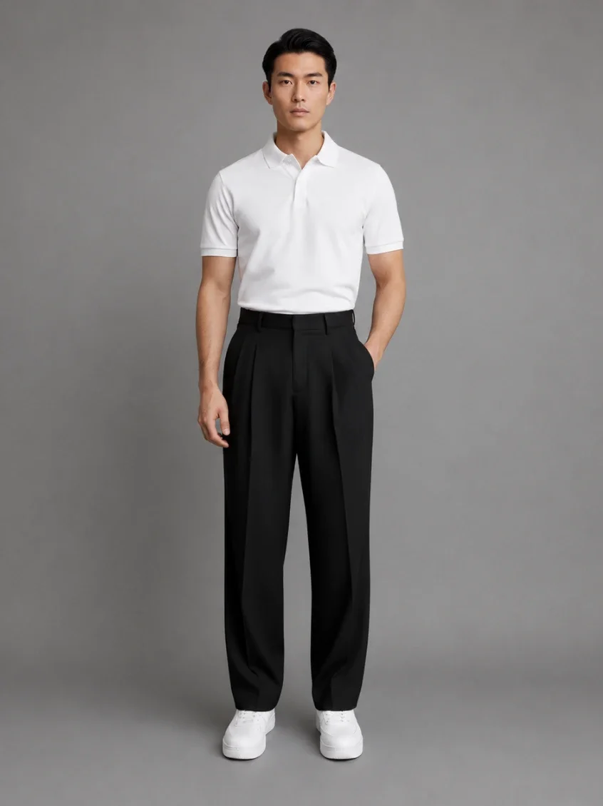 Premium Regular Fit Formal Trousers Front