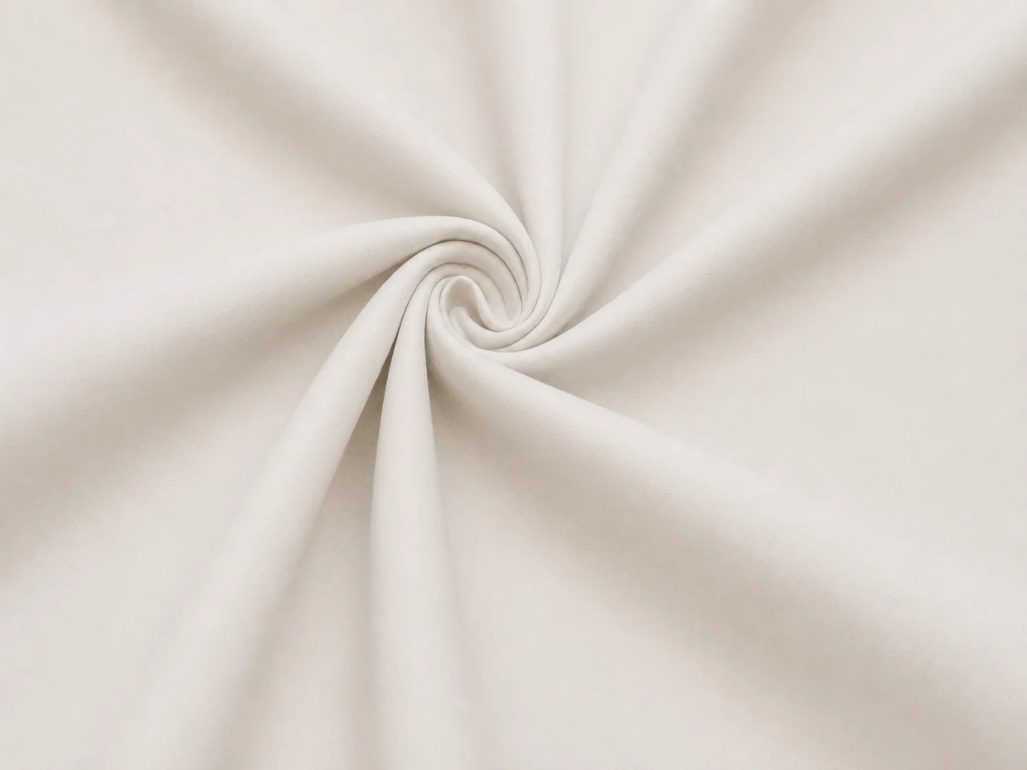Premium Solid Cotton Fabric – Ivory Front