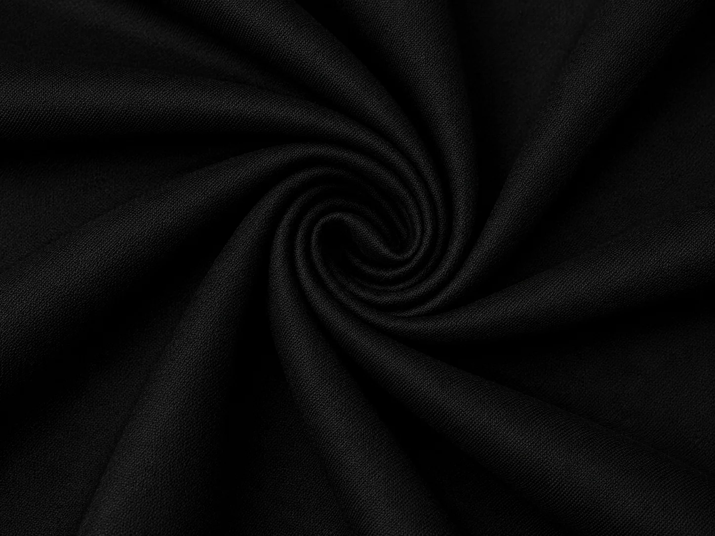 Premium Textured blend fabric (jet Black) Drape