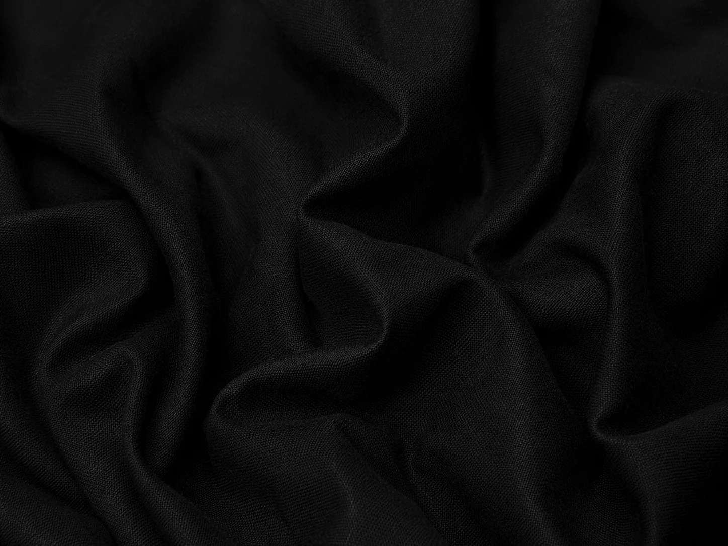Premium Textured blend fabric (jet Black) On the bench