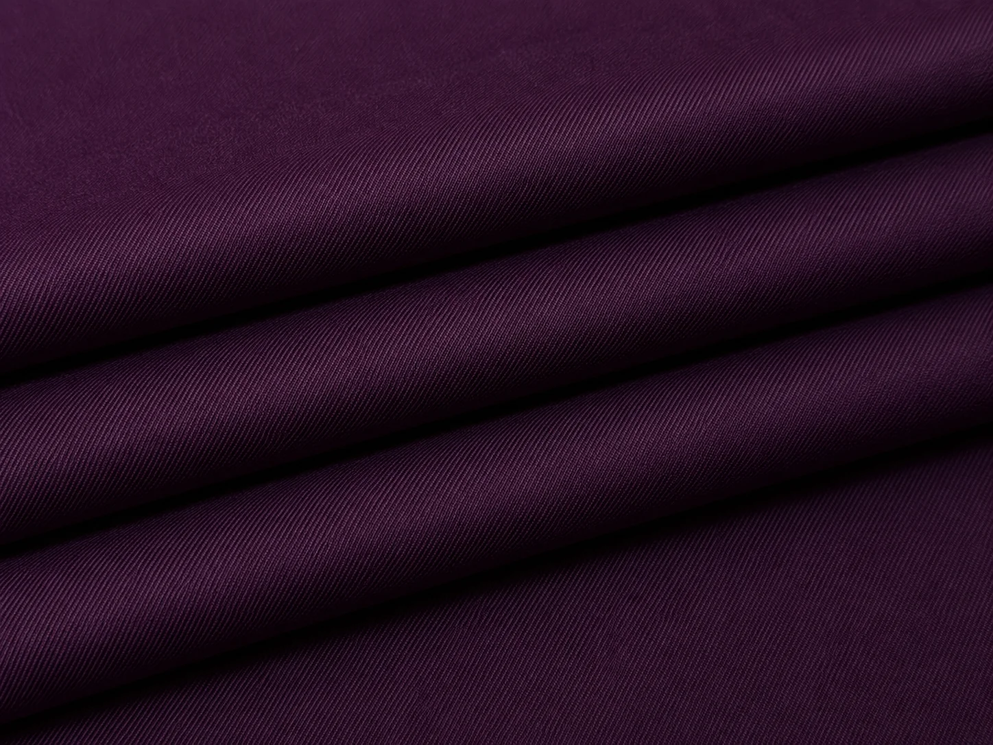 Premium Twill Blend Fabric – Royal Plum Drape