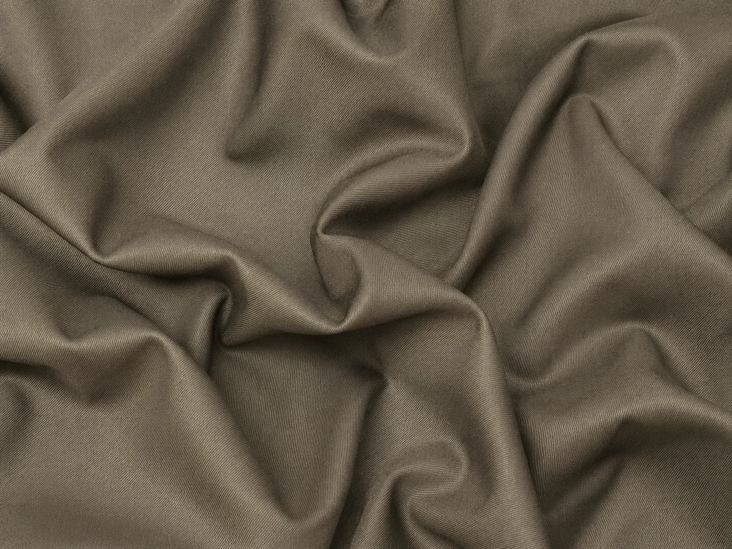 Premium Twill Fabric – Taupe Olive Texture