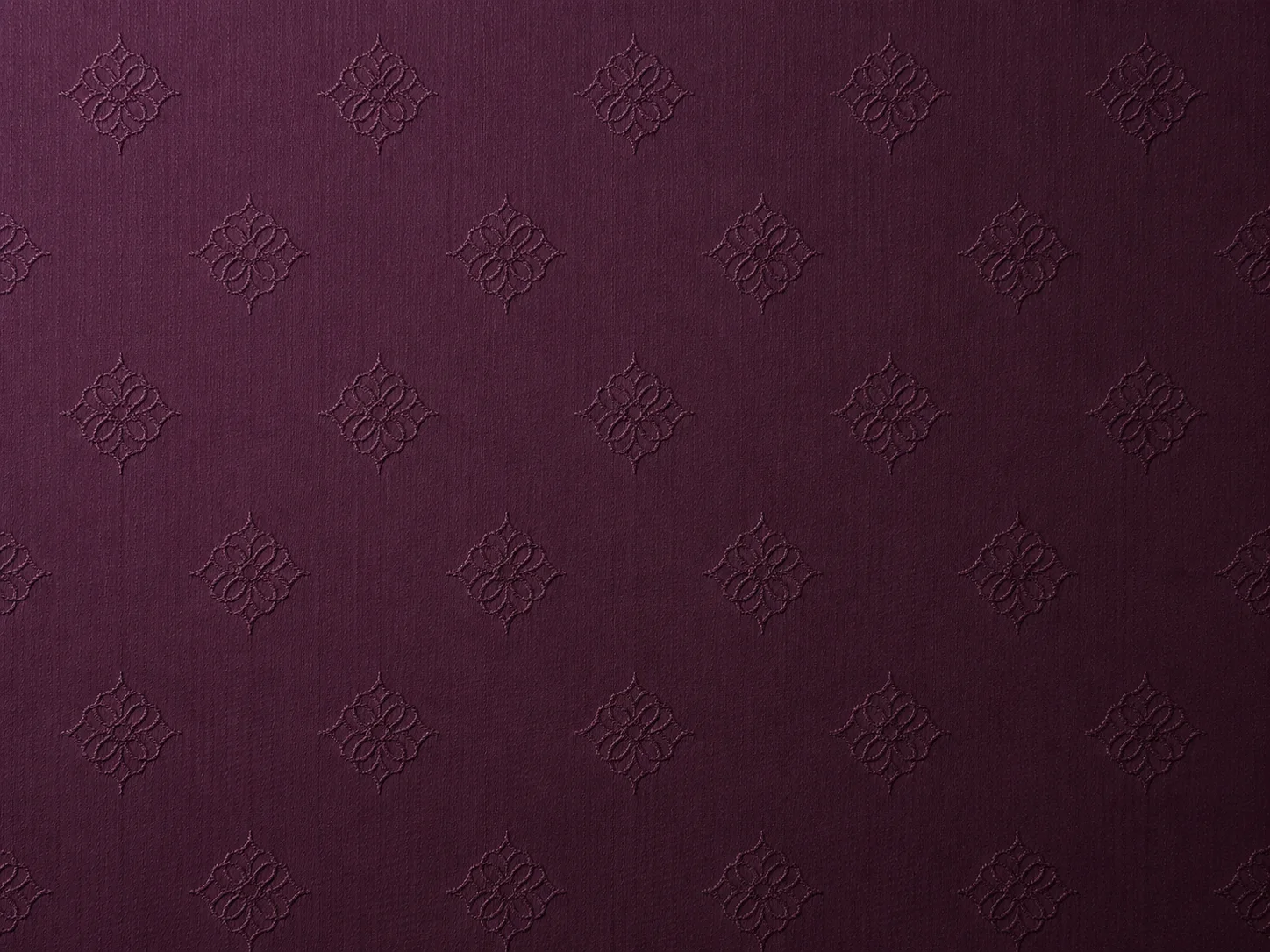Royal Plum Floral Motif Fabric Macro