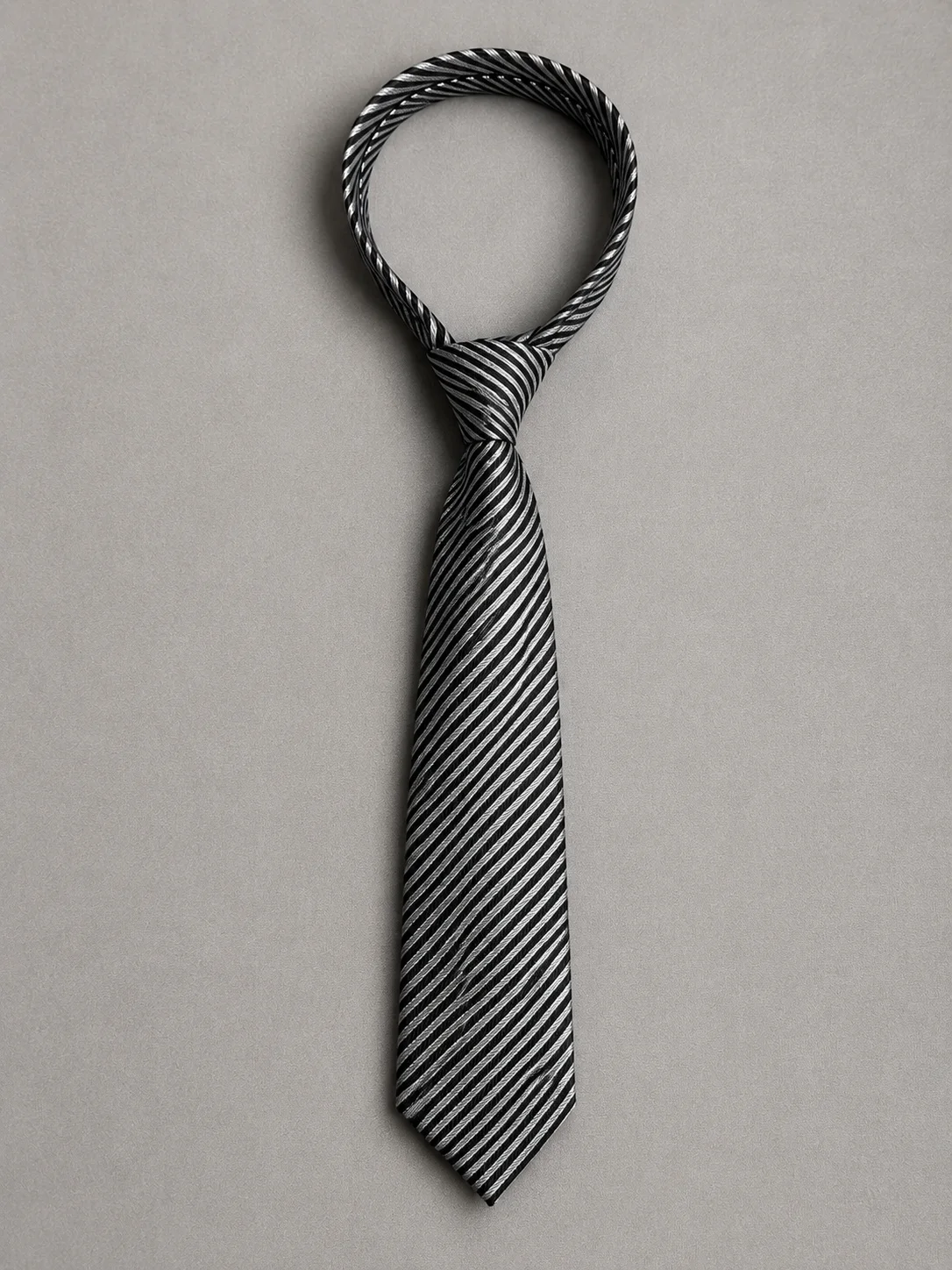 Silverline Executive Striped Necktie Side