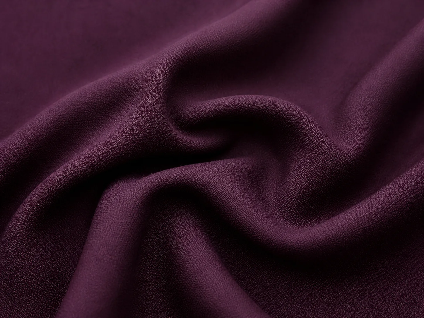 Soft Poly Cotton Fabric – Deep Plum On the bench