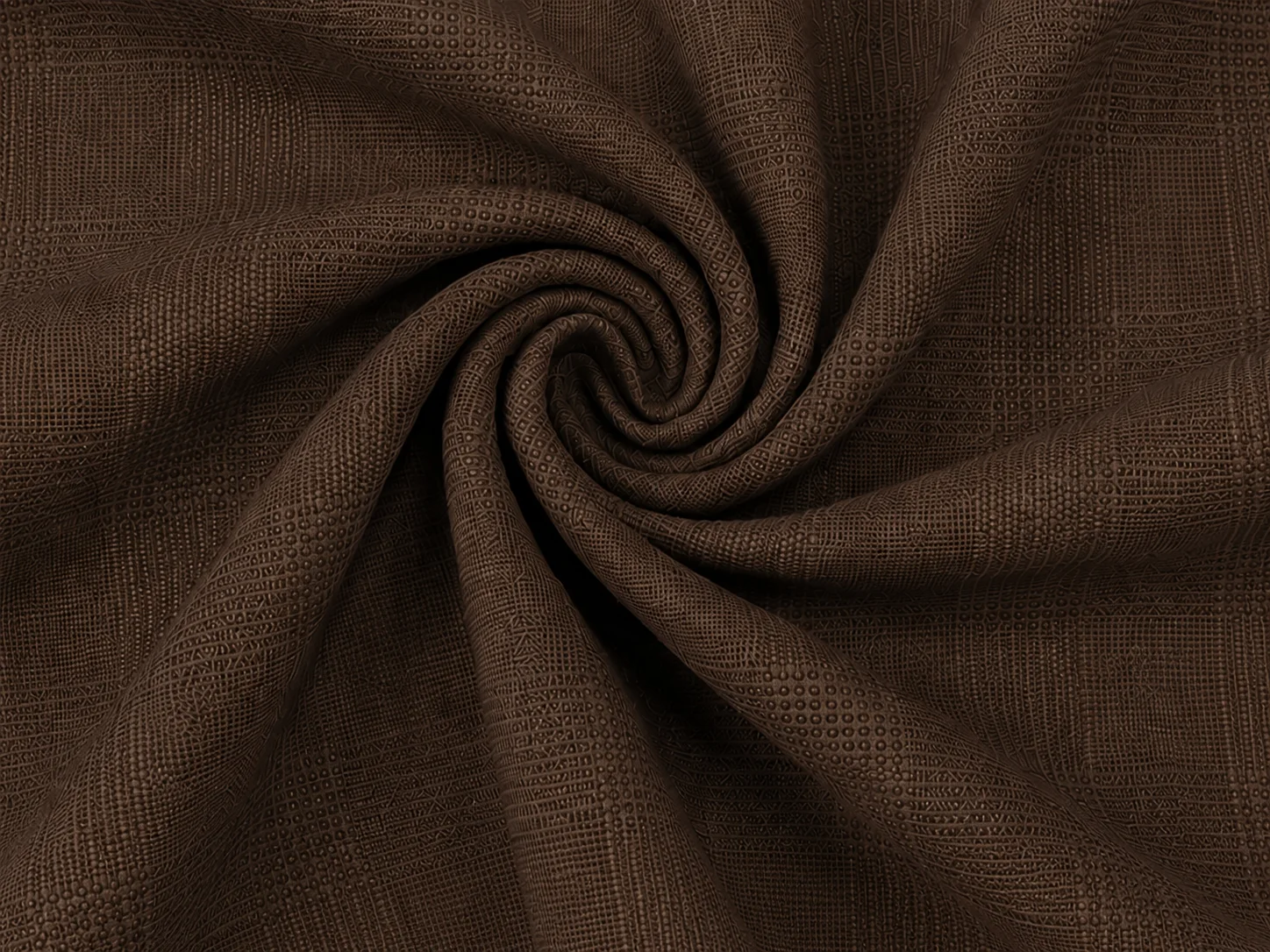 Textured Check Pattern Fabric – Walnut Brown Texture