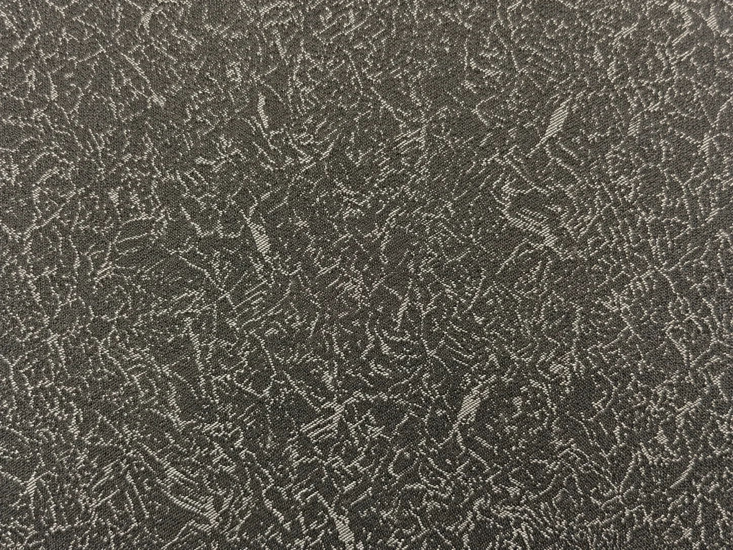 Textured Poly Cotton Blend Fabric – Charcoal Grey Macro