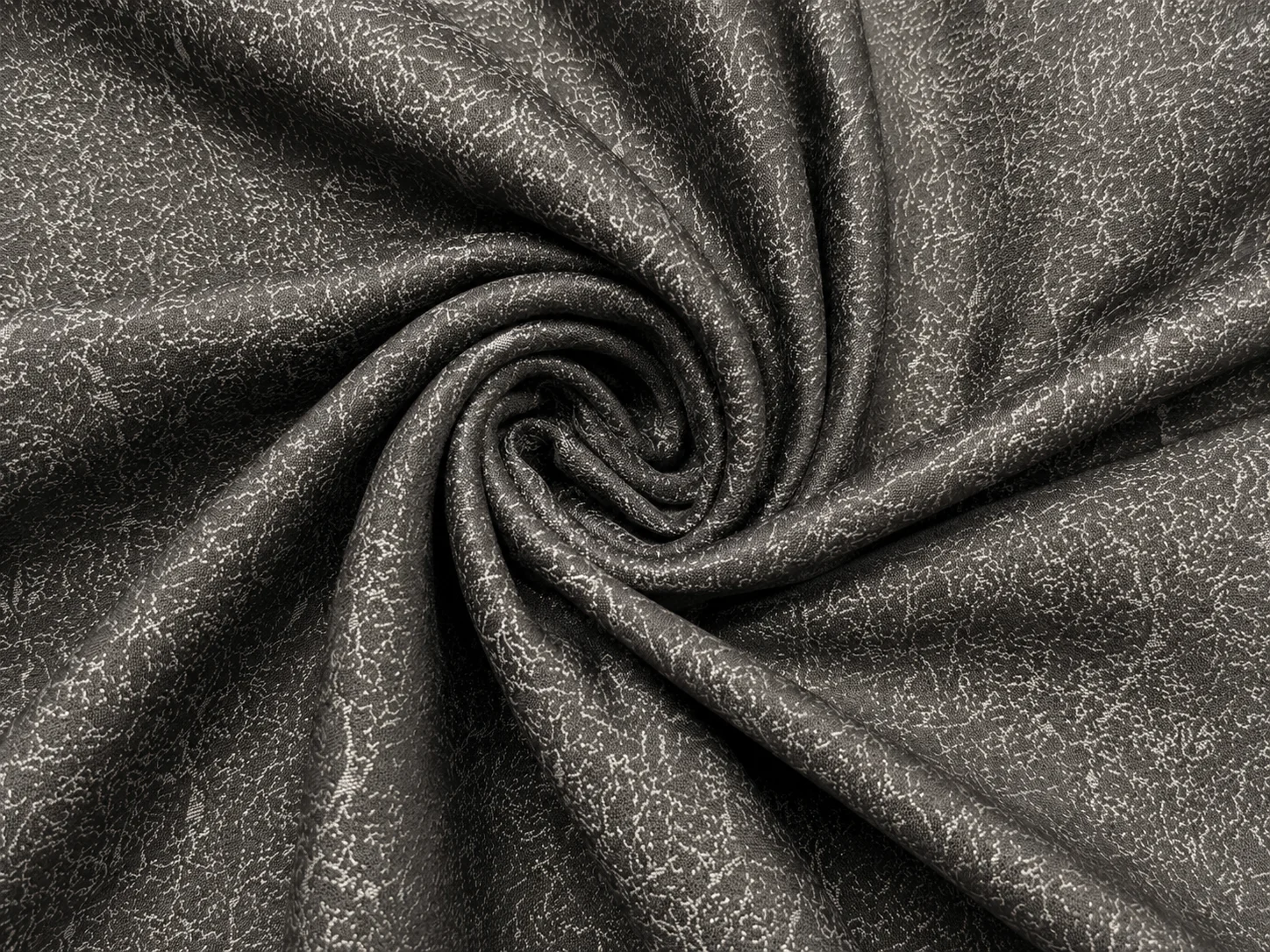 Textured Poly Cotton Blend Fabric – Charcoal Grey Texture