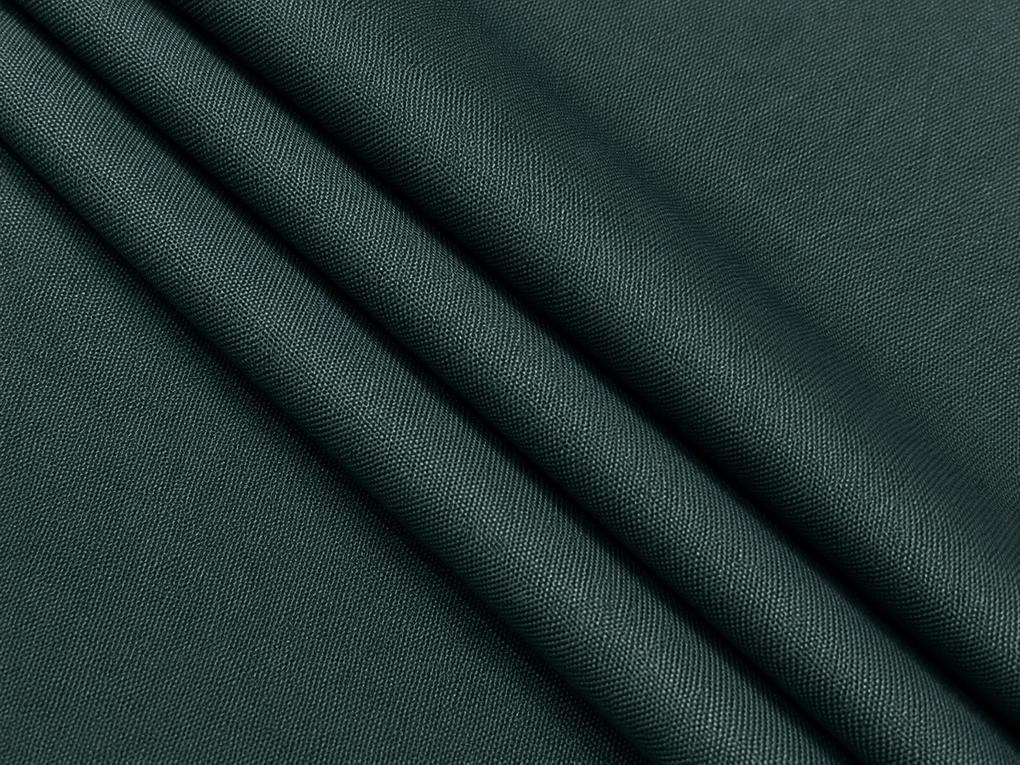 Textured Poly Cotton Blend Fabric – Deep Teal Drape