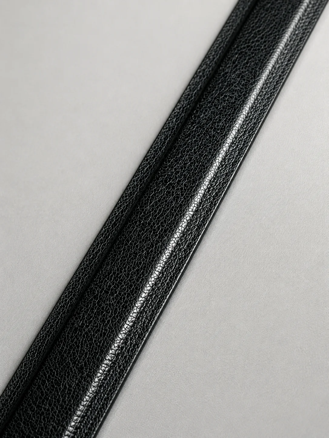 Urban Edge Textured Leather Belt Back