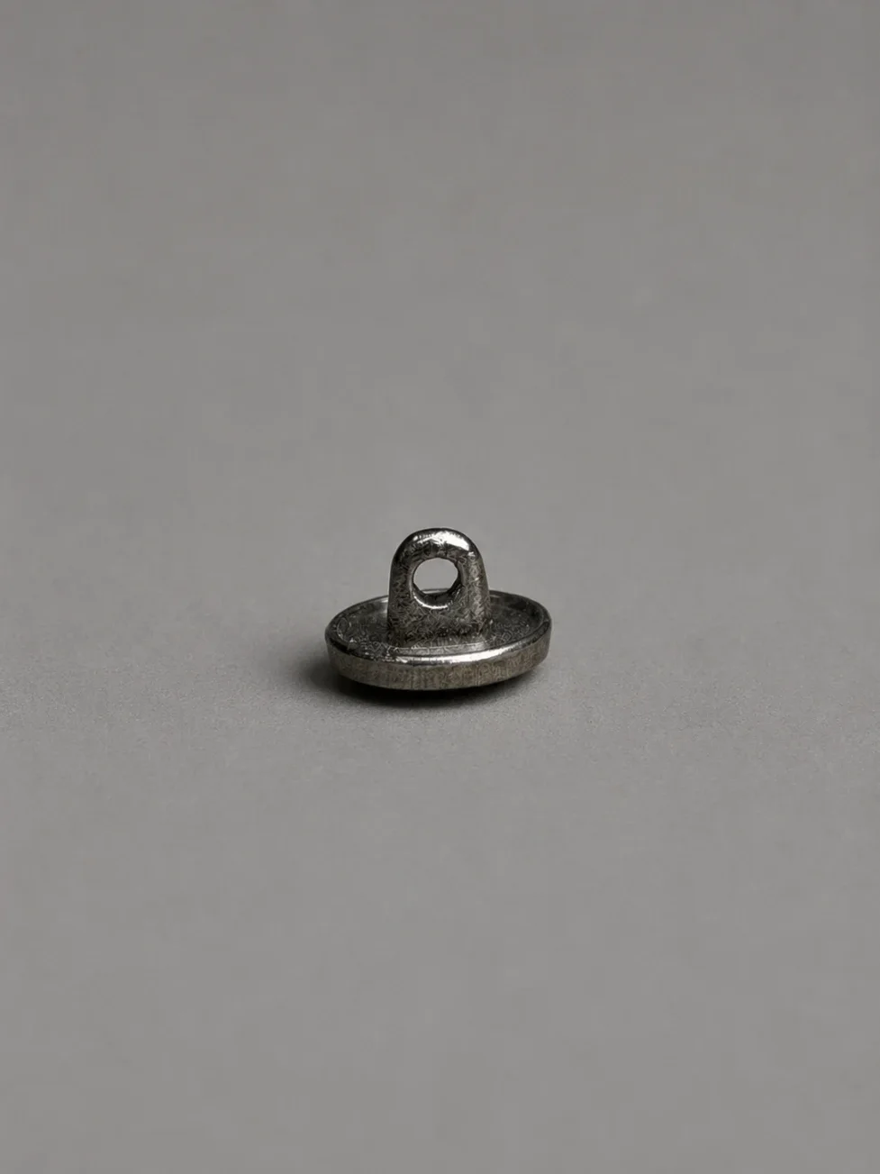 Vintage Black Engraved Metal Shank Button Side
