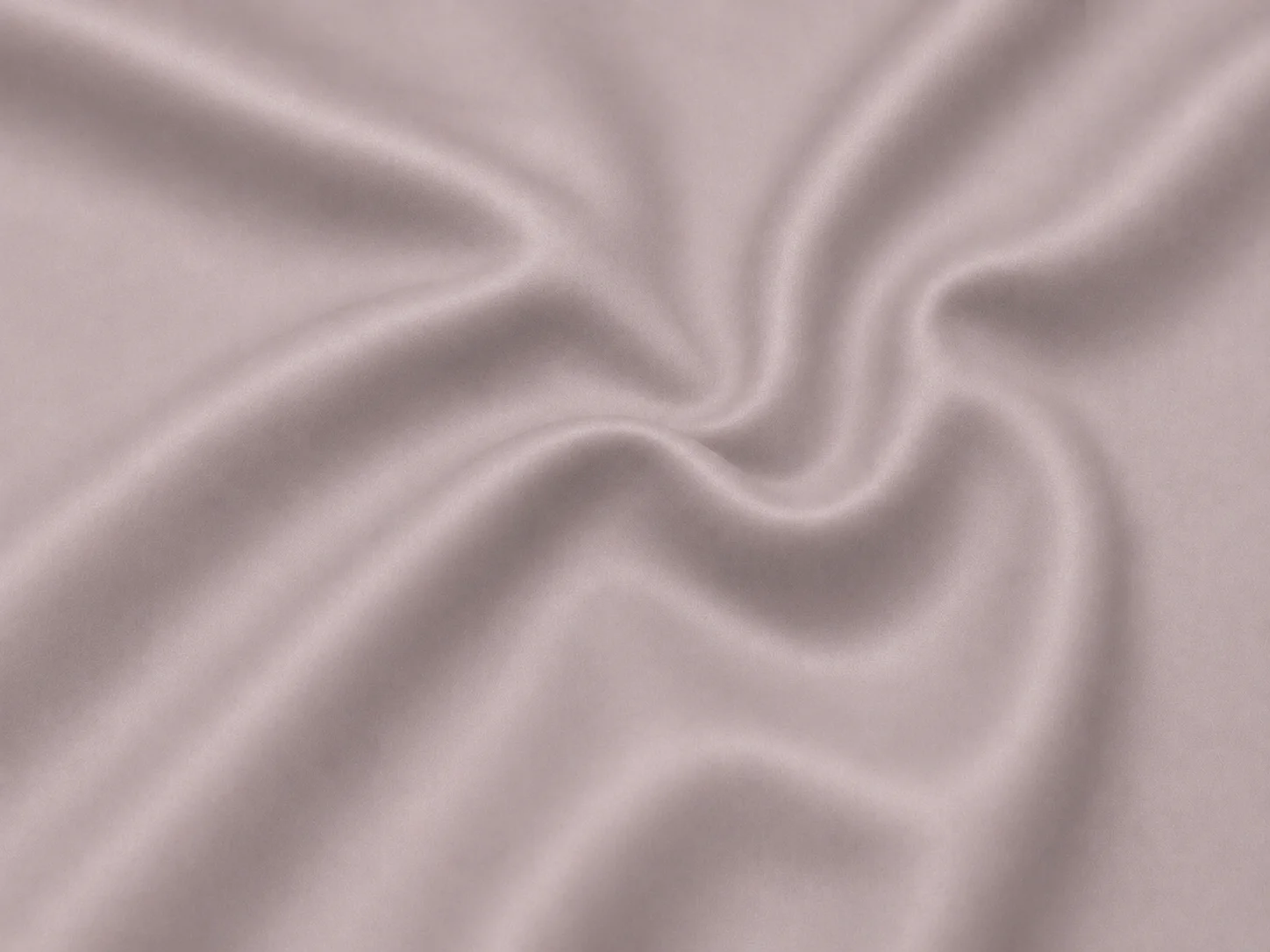 Warm Taupe Beige Cotton Satin Fabric On the bench