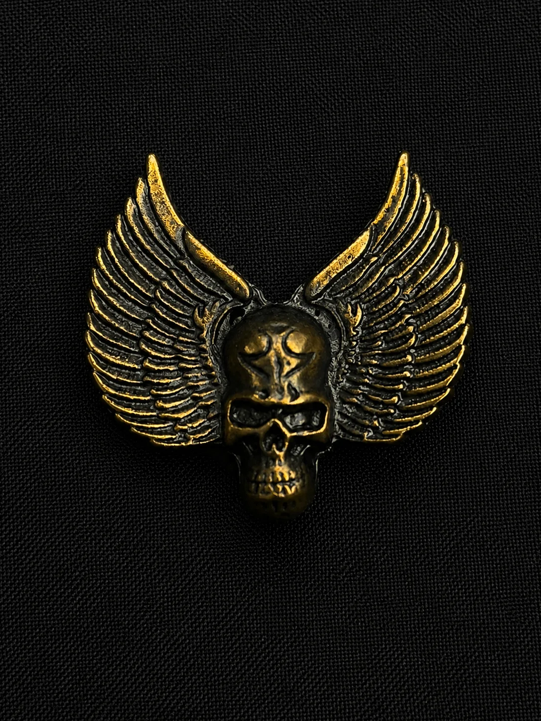 Winged Skull Statement Brooch Overview