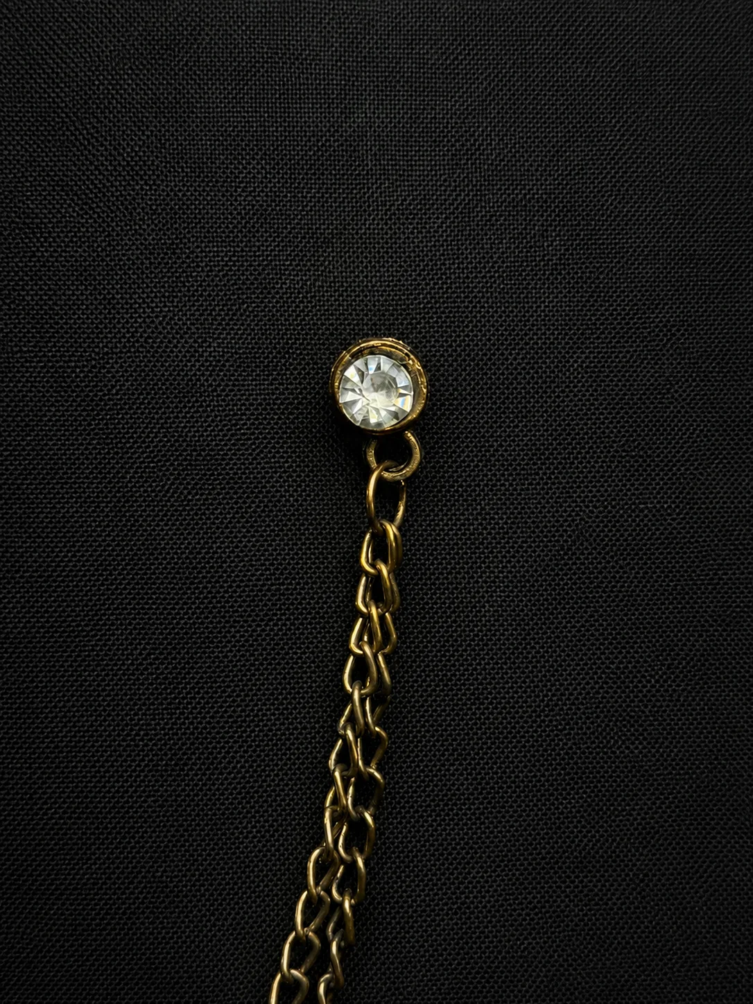 Wolf Crest Chain Brooch Back