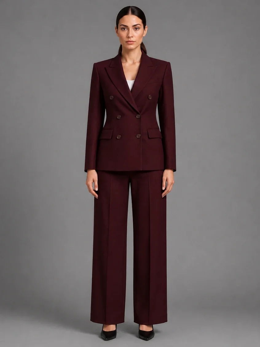 Women's Double-Breasted Business Suit