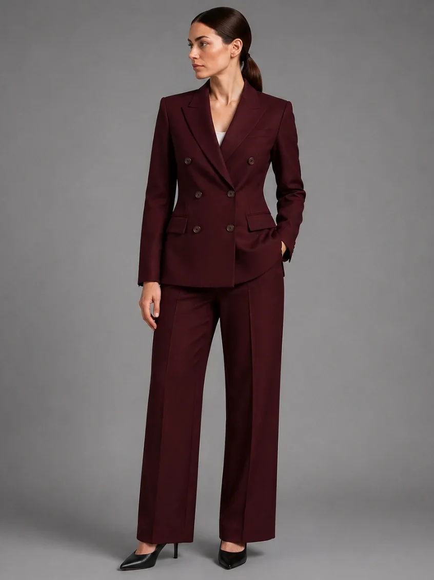 Women's Double-Breasted Business Suit overview